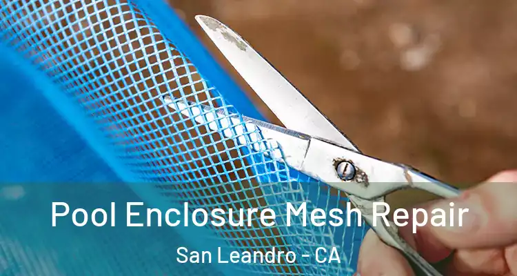  Pool Enclosure Mesh Repair San Leandro - CA